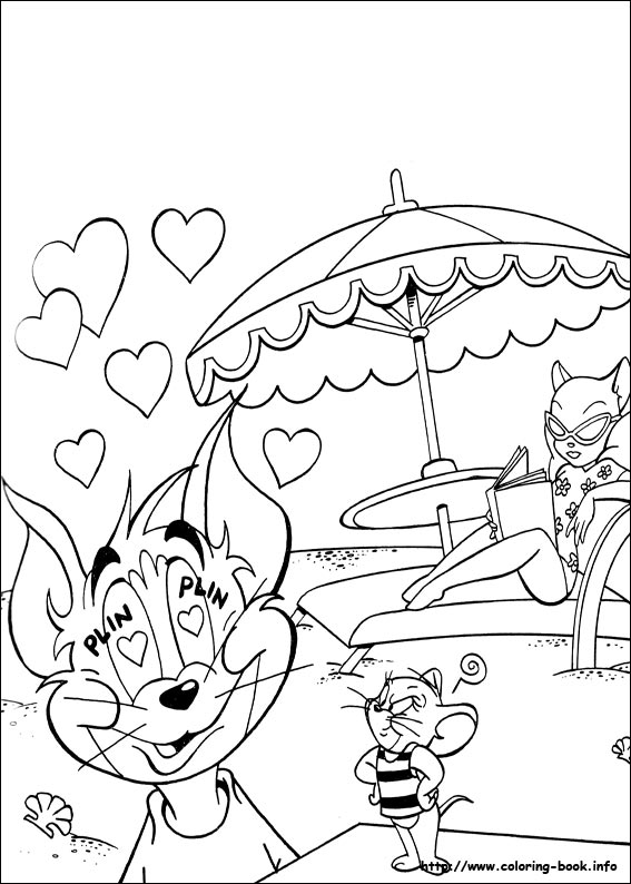 Tom and Jerry coloring picture